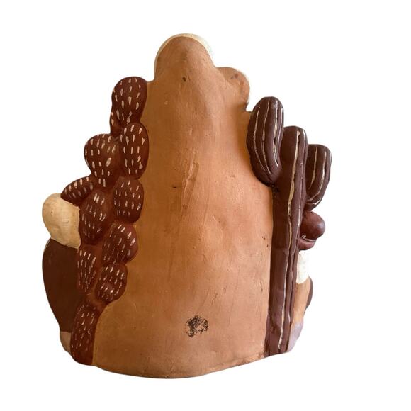 Vintage Handmade Peruvian Clay Statue Figurine Jesus Storyteller Folk Art - Picture 6 of 8